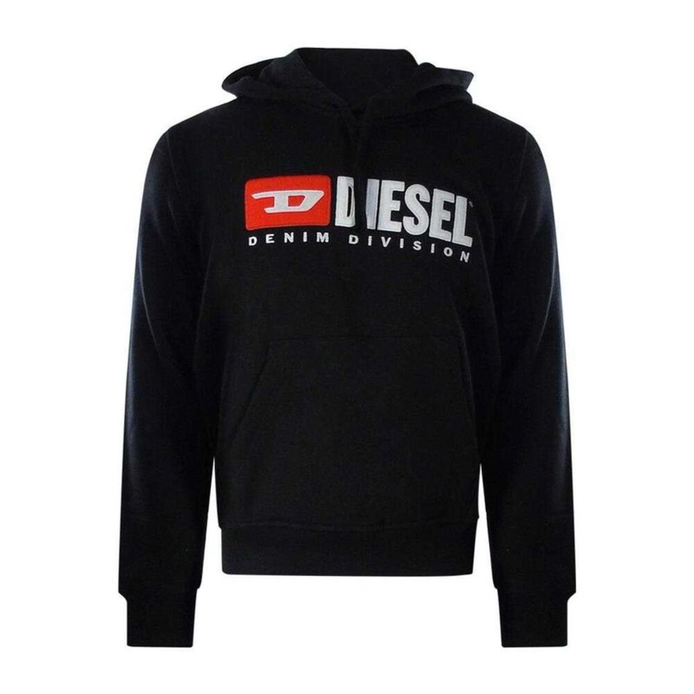 Diesel Mens Division Logo Hoodie / Black
